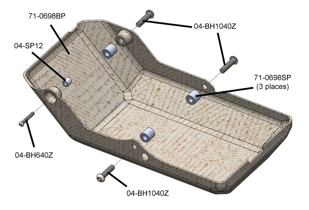 Woodcraft Ducati Hypermotard 698 Mono Bellypan Kit