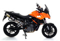 Arrow Race-Tech Aluminium Slip Ons (Right and Left) with Carbon End Cap - KTM 990 SMT/990 Adventure