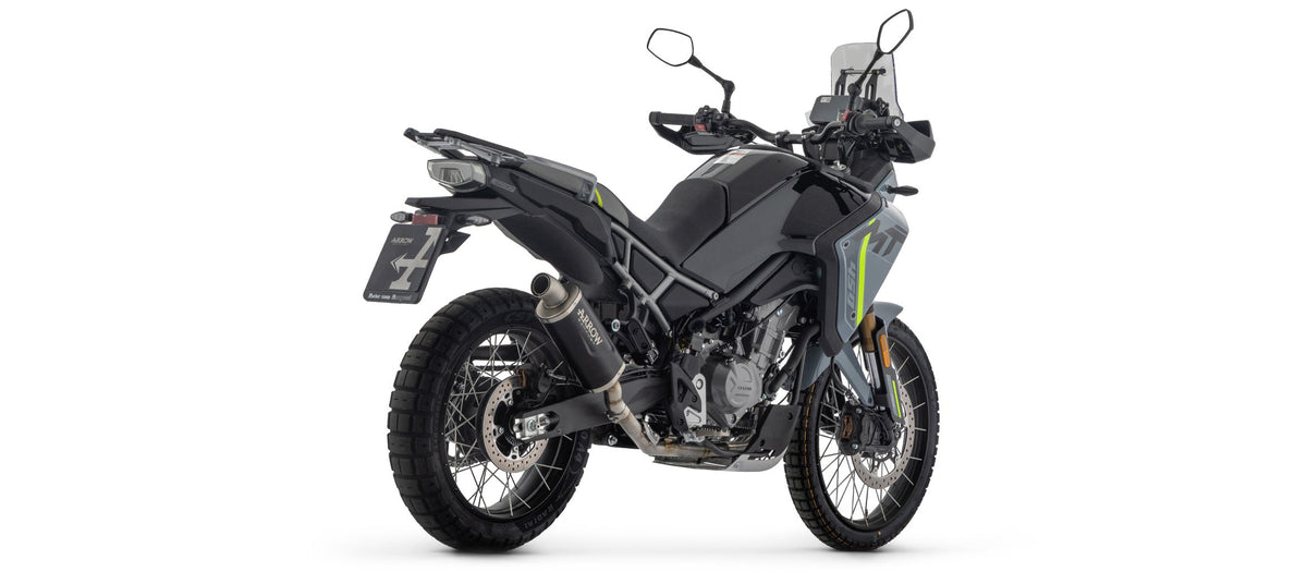 Arrow Indy Race EVO Aluminium "Dark" Slip On with Steel End Cap - CFMoto IBEX 450 S / T
