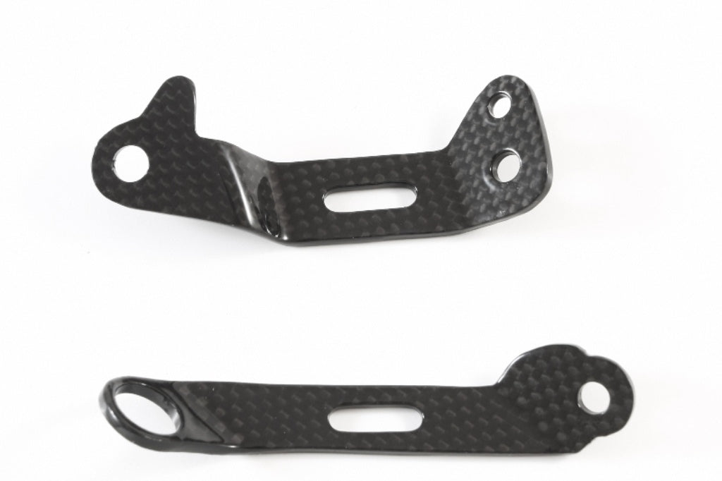 Fullsix Carbon Brake and Clutch Reservoir Mounts - Set - Ducati Panigale R/Panigale V2