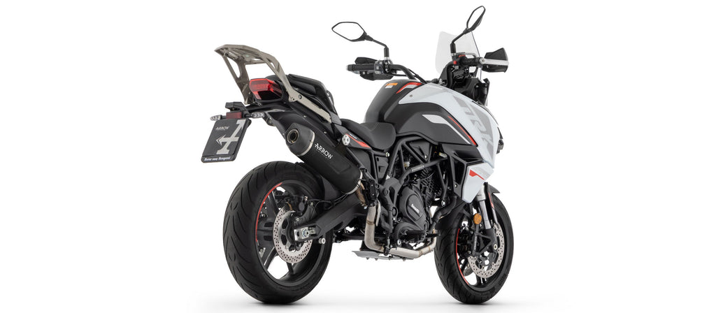 Arrow Indy Race EVO Aluminium "Dark" Slip On with Carbon End Cap - Benelli TRK 702