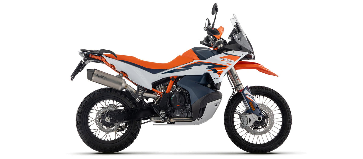 Arrow Race-Tech Titanium Slip On with Carbon End Cap - Husqvarna Norden 901/Norden 901 Expedition / KTM 890 SMT/790 Adventure