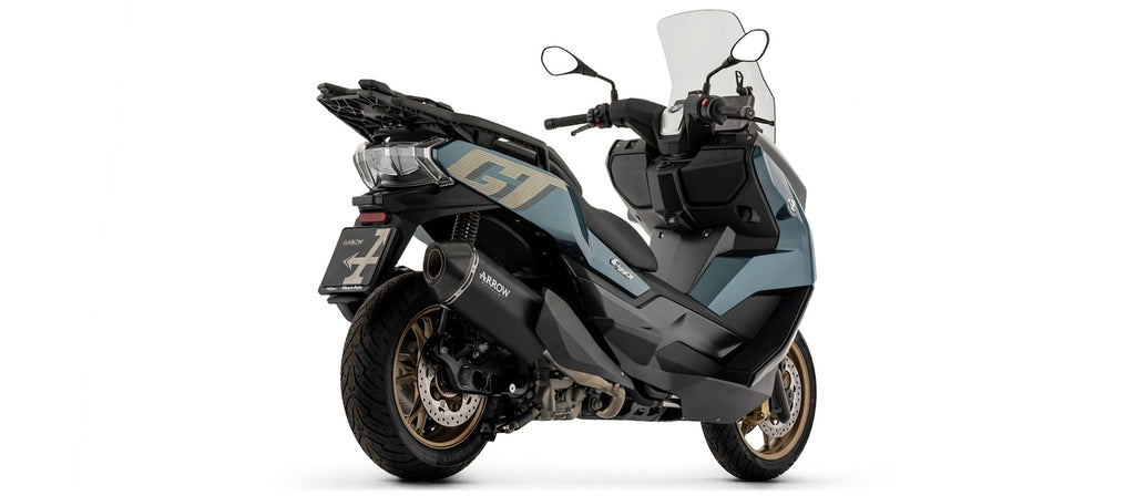 Arrow Sonora Nichrom "Dark" Slip On with Carbon End Cap - BMW C400GT