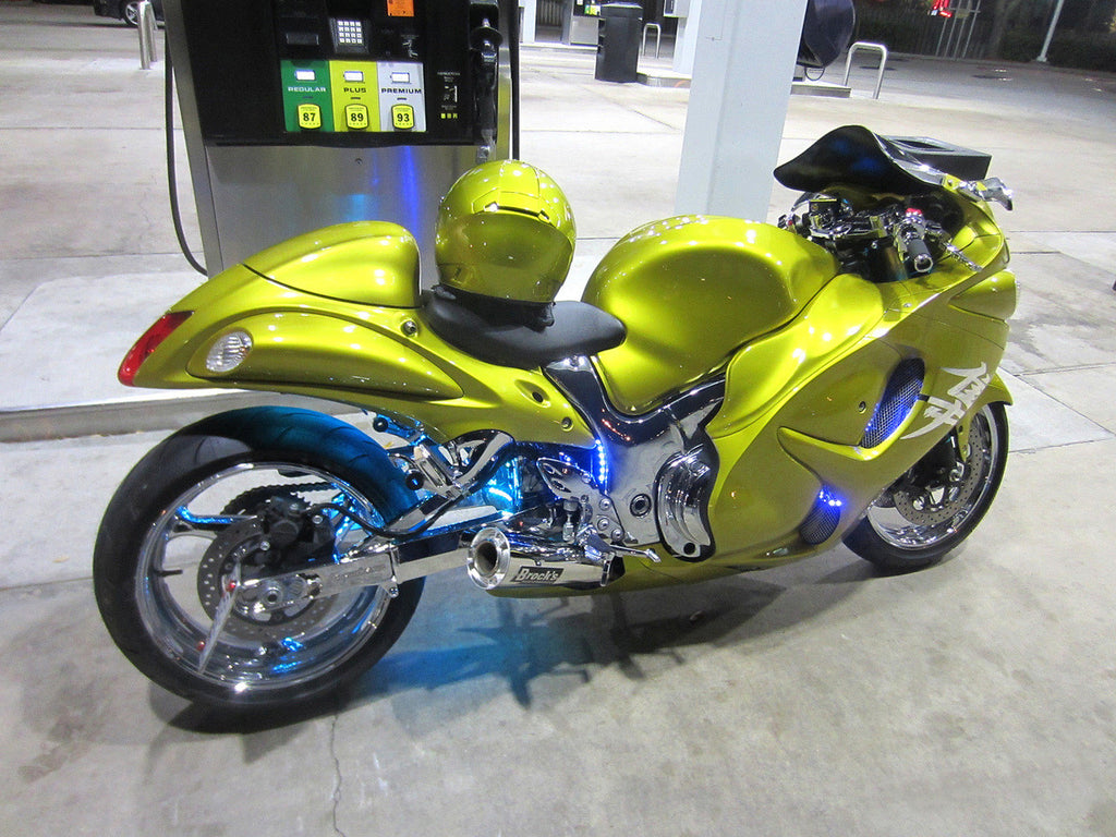 Brock's Performance ShortMeg 2 Full System 14" Muffler Suzuki Hayabusa (99-26)