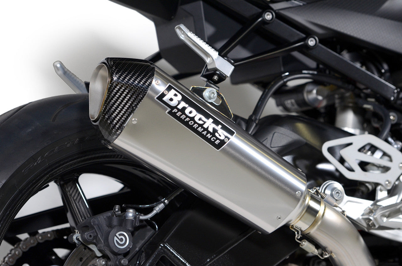Brock's Performance CT Single Full System w/ 16" Muffler S1000RR (15-19) and S1000R (17-20)
