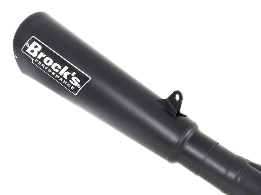 Brock's Performance Alien Head 2 Full System Black 14" Muffler Suzuki Hayabusa (99-26)