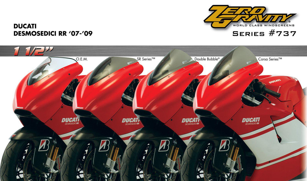 Zero Gravity Windscreen - Ducati Desmosedici RR 2006-10