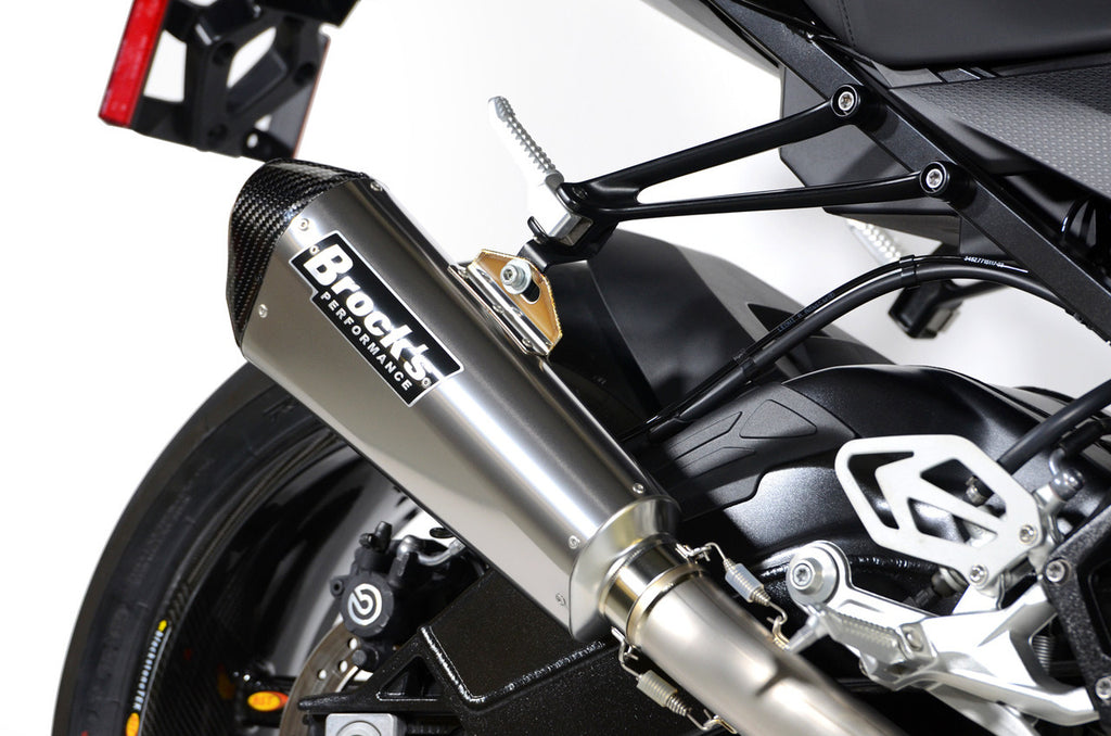Brock's Performance CT Single Full System w/ 16" QuietKore Muffler S1000RR (15-19) and S1000R (17-20)