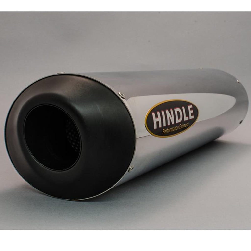Hindle 2007-12 Honda CBR600RR Slipon w/. Stainless Steel Under Tail - Black Ceramic Tip