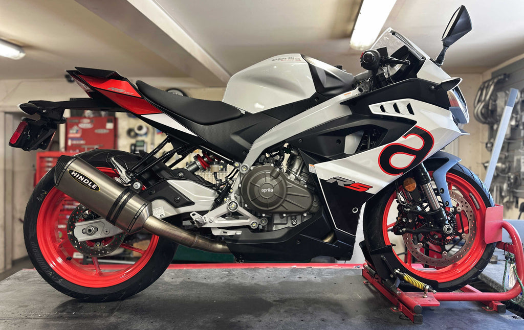 Hindle Evolution Full Exhaust System — Aprilia RS457