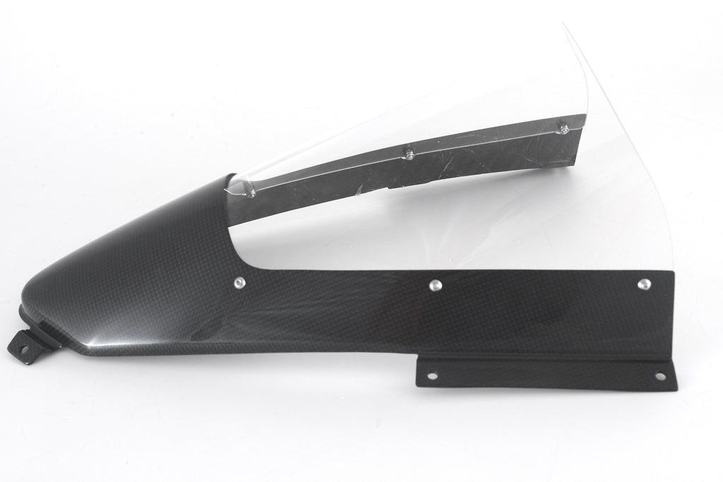 Fullsix Carbon Carbon Windscreen - Clear + 30mm - Ducati Panigale V4