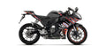 Arrow Full System with Thunder Aluminium "Dark" Slip Ons - Aprilia RS 125