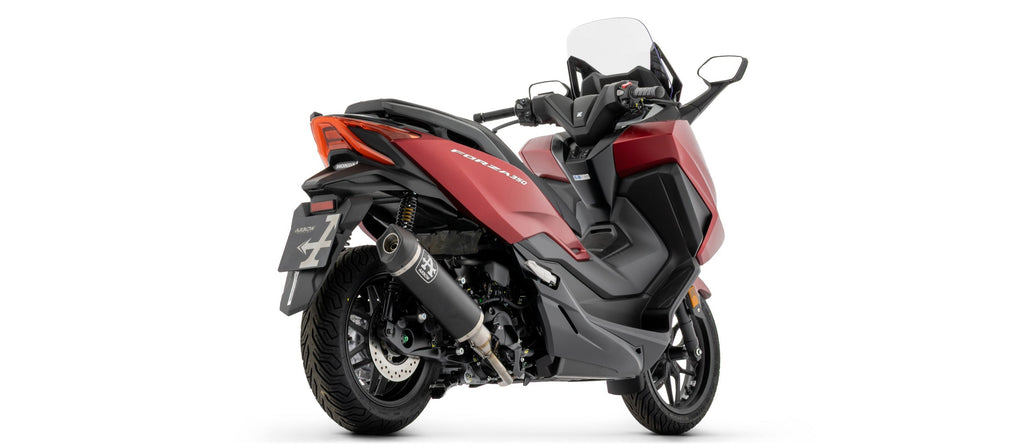 Arrow Racing Full System with Urban Aluminium "Dark" Slip On with Carbon End Cap