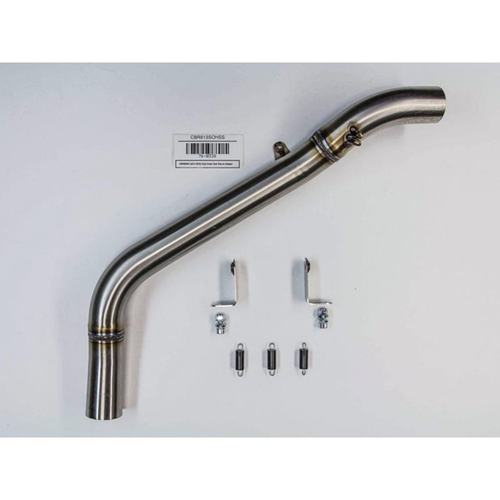 Hindle 2007-12 Honda CBR600RR Slipon w/. Stainless Steel Under Tail - Black Ceramic Tip