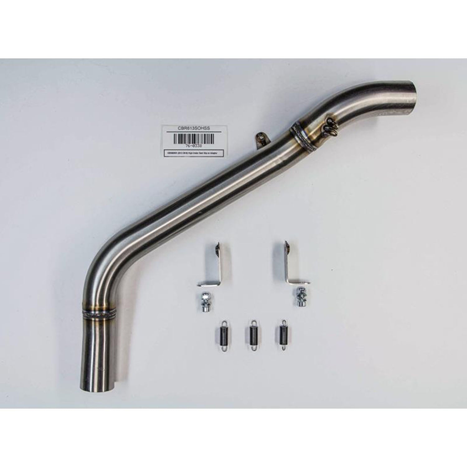 Hindle 2007-12 Honda CBR600RR Slipon w/. Stainless Steel Under Tail - Black Ceramic Tip