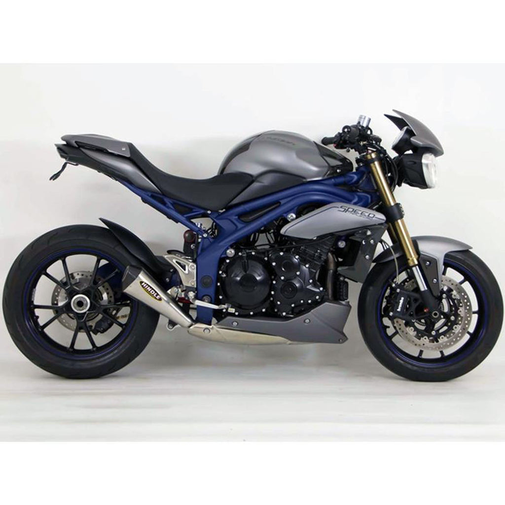 Hindle Evolution Megaphone Slip-on System Triumph 1050 Speed Triple 2011-15