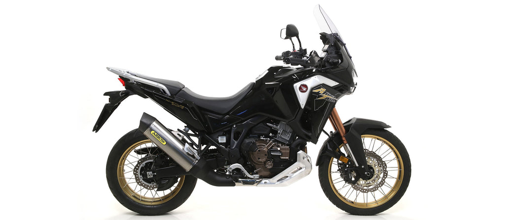 Arrow Maxi Race-Tech Titanium Slip On with Carbon End Cap - Honda CRF1100L Africa Twin/CRF1000L Africa Twin ABS
