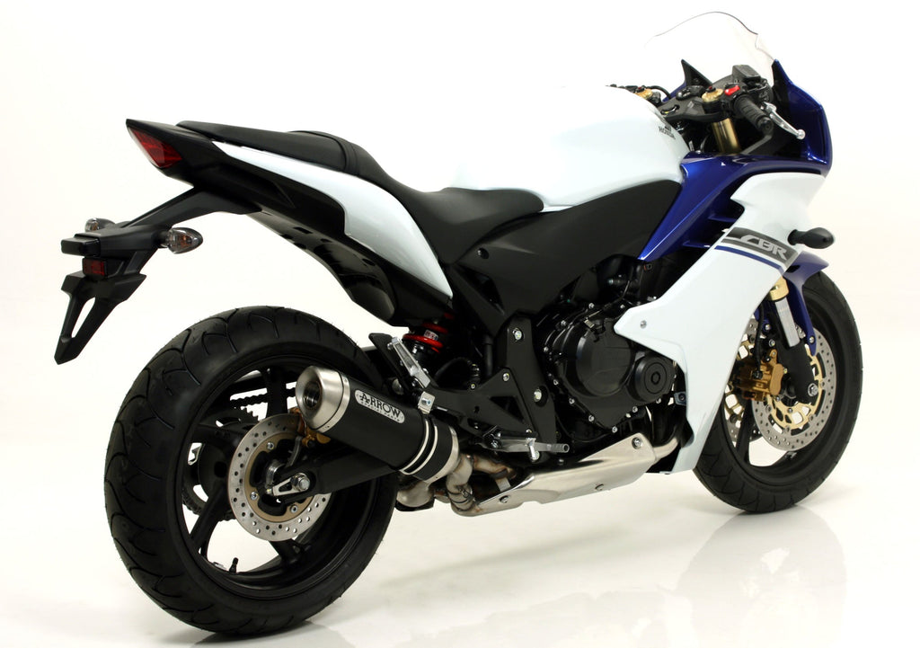 Arrow Street Thunder Aluminium "Dark" Slip On - Honda CB600F 599