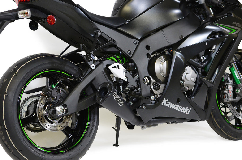 Brock's Performance Alien Head 2 Full System Black 14" Muffler ZX-10R (16-20)
