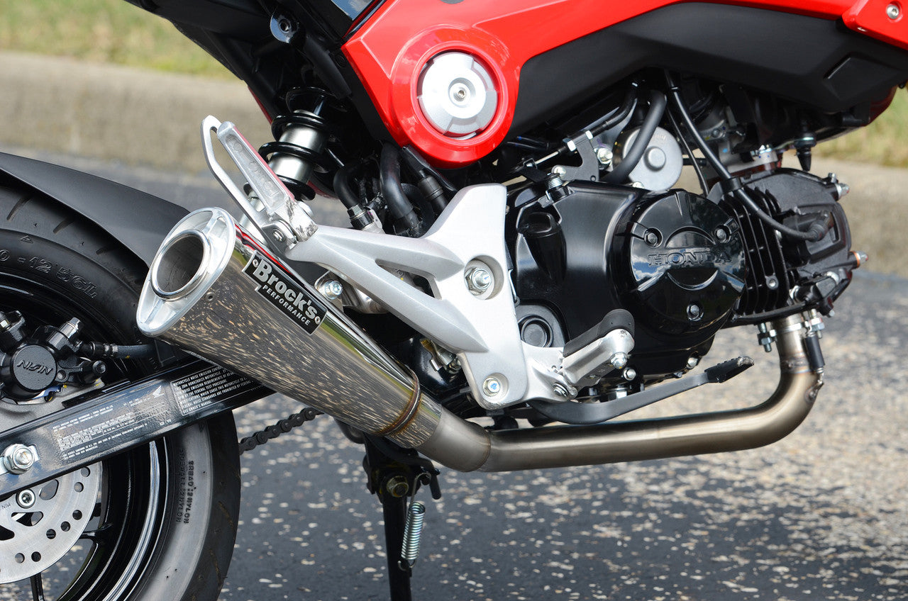 Brock's Performance Alien Head 2 Full System  12" Muffler Grom/MSX125 (14-15)