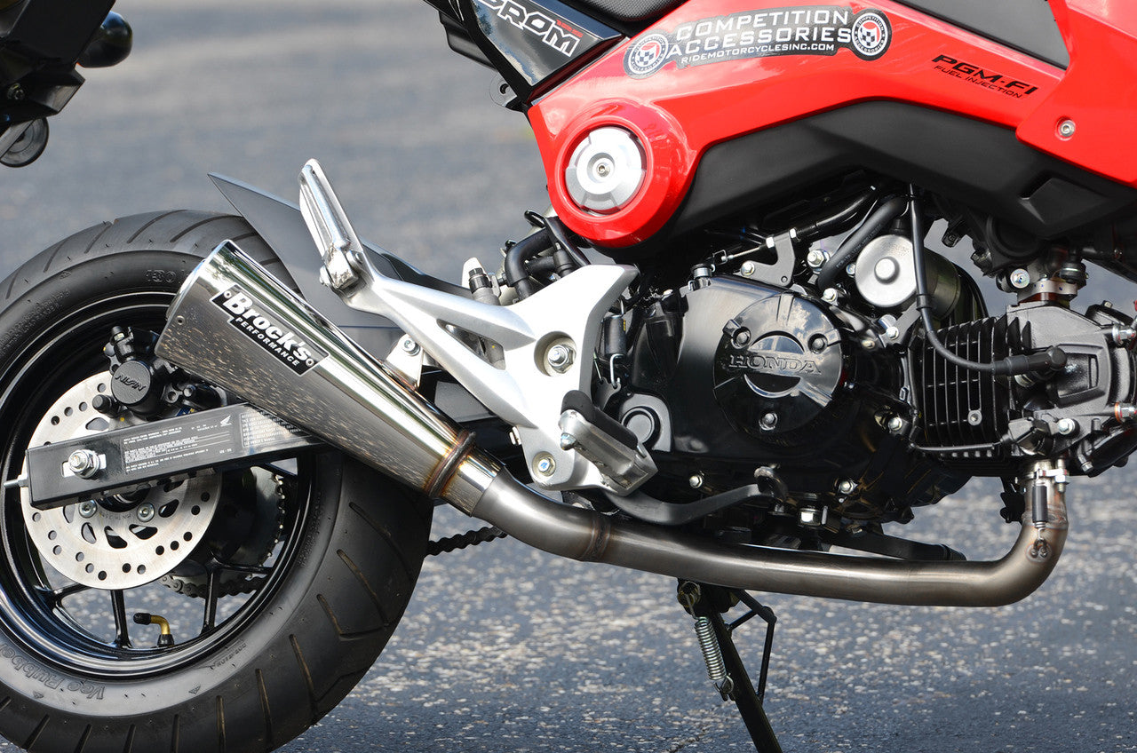 Brock's Performance Alien Head 2 Full System  12" Muffler Grom/MSX125 (14-15)