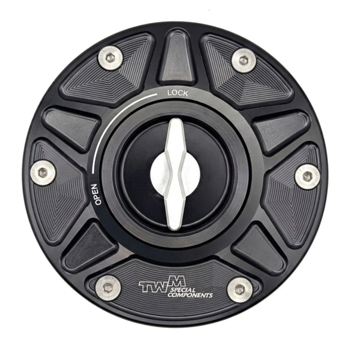 TWM Quick Action CNC Aluminum Gas Cap For Harley Davidson - Harley-Davidson Road Glide/Street Glide