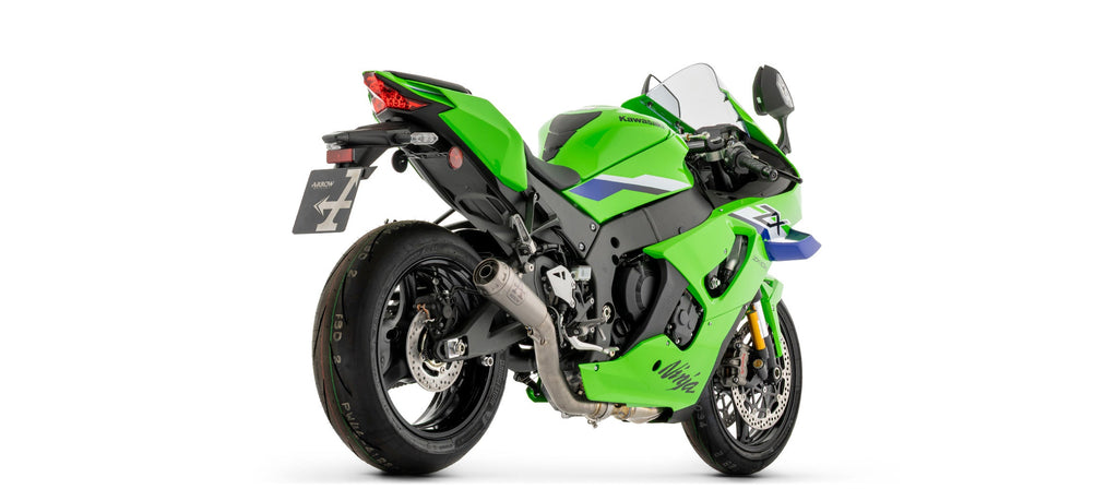 Arrow Half System Racing - Pro-Race Titanium Slip On + Titanium Link Pipe - Kawasaki ZX1000 Ninja ZX-10R/ZX1000 Ninja ZX-10RR