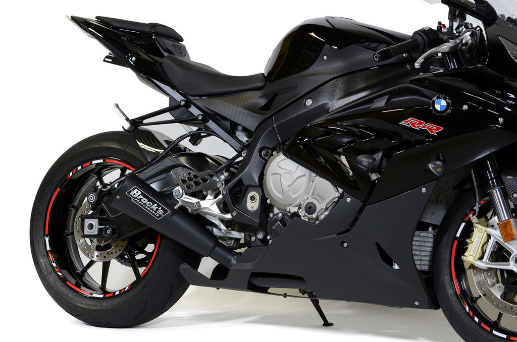 Brock's Performance *Alien Head 2 Full System Black 14'' Muffler S1000RR (15-19) and S1000R (17-20)