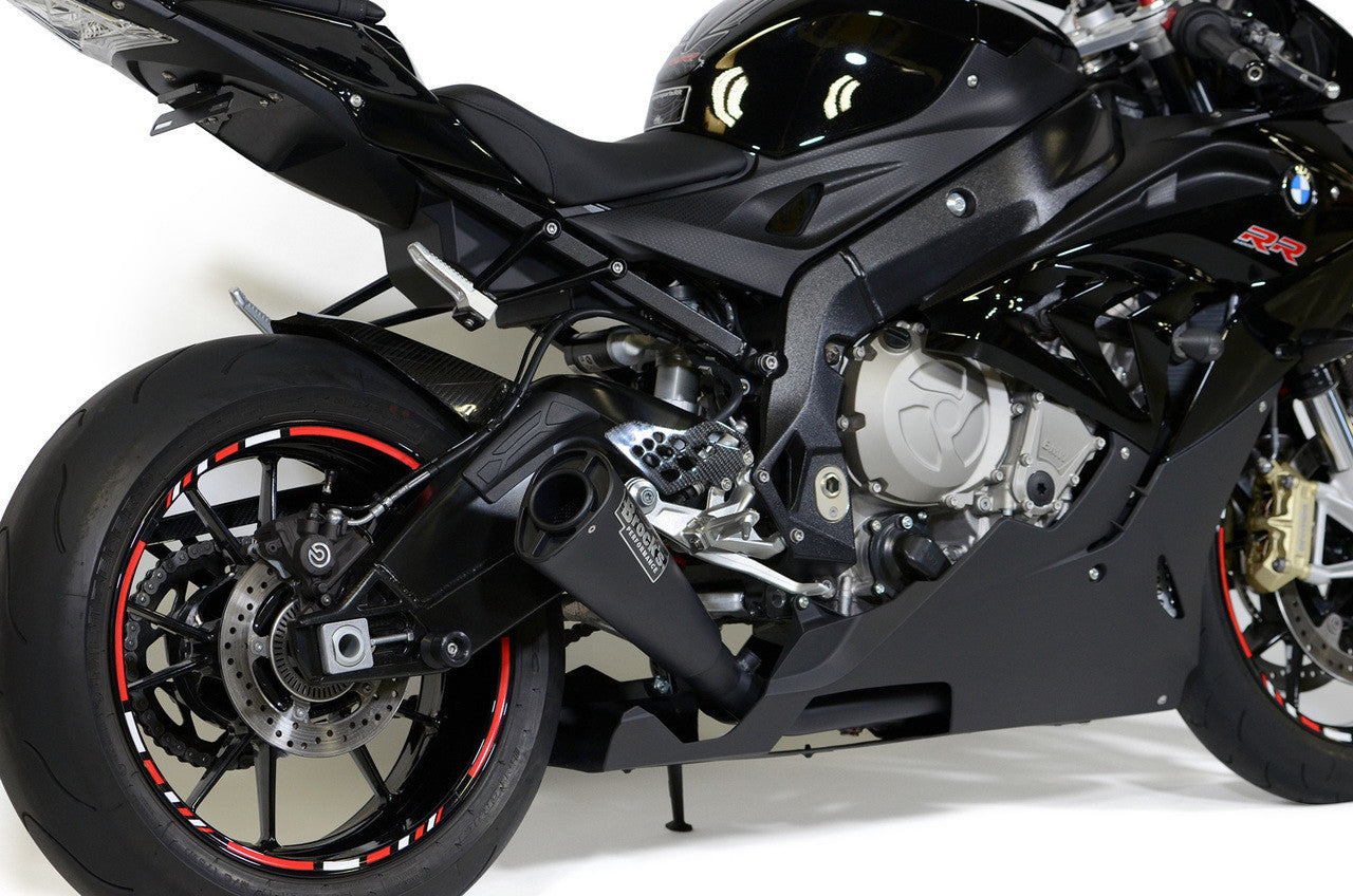 Brock's Performance *Alien Head 2 Full System Black 14'' Muffler S1000RR (15-19) and S1000R (17-20)