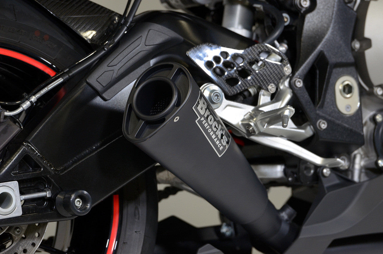 Brock's Performance *Alien Head 2 Full System Black 14'' Muffler S1000RR (15-19) and S1000R (17-20)