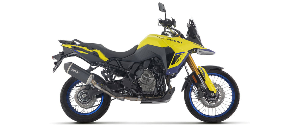 Arrow Explorer Aluminium "Dark" Slip Ons - Suzuki DL800 V-Strom 800