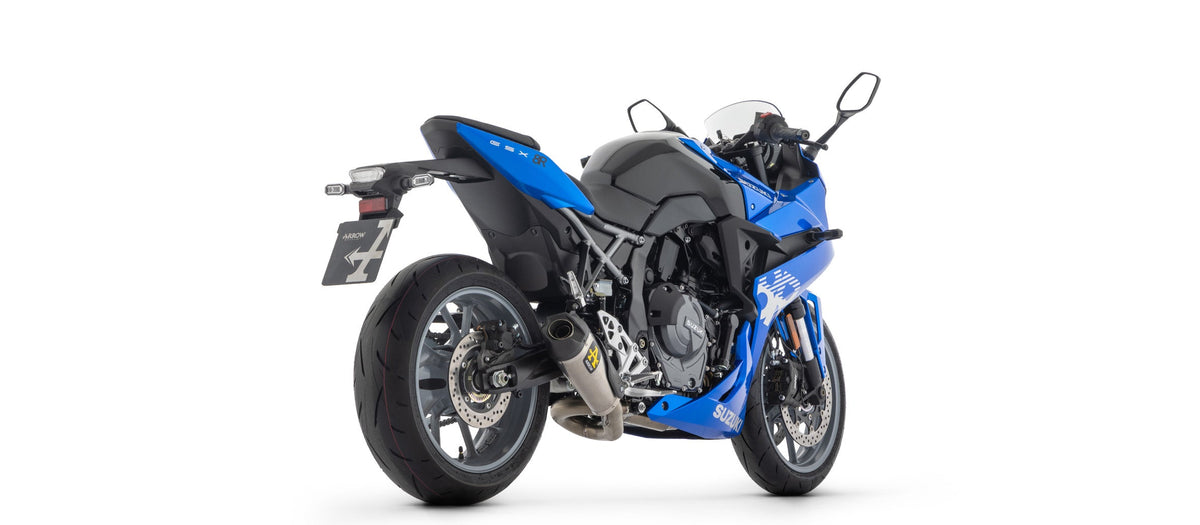 Arrow Works Titanium Full System with Carbon End Cap - Suzuki GSX-8R/GSX-8S