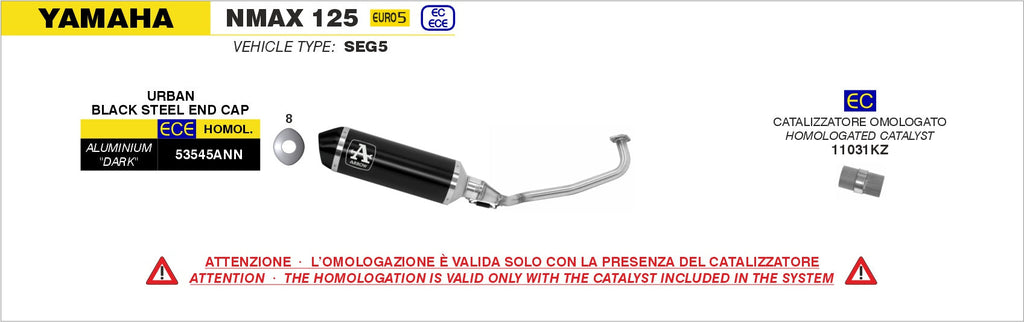Arrow Full System Urban Aluminium "Dark" with "Dark" End Cap