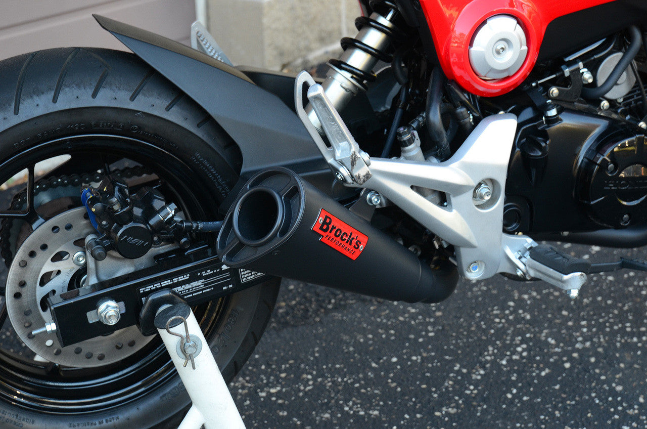 Brock's Performance Alien Head 2 Full System Black Cerakote® 12" Muffler Grom/MSX125 (14-15)