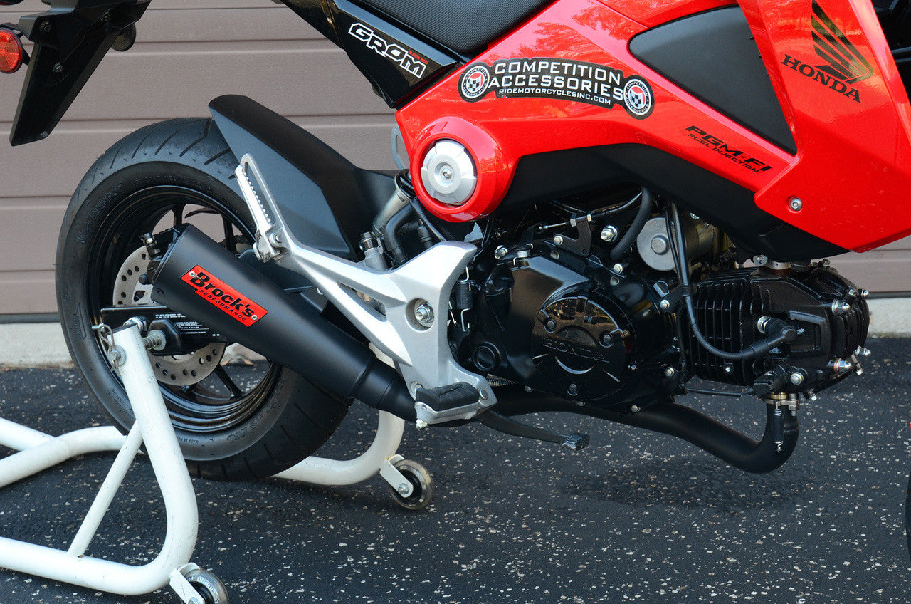 Brock's Performance Alien Head 2 Full System Black Cerakote® 12" Muffler Grom/MSX125 (14-15)