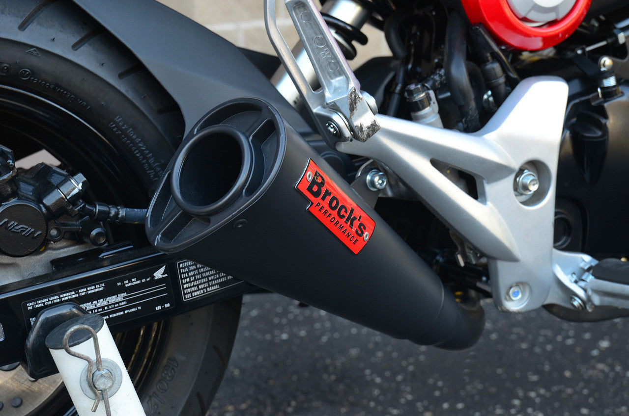 Brock's Performance Alien Head 2 Full System Black Cerakote® 12" Muffler Grom/MSX125 (14-15)