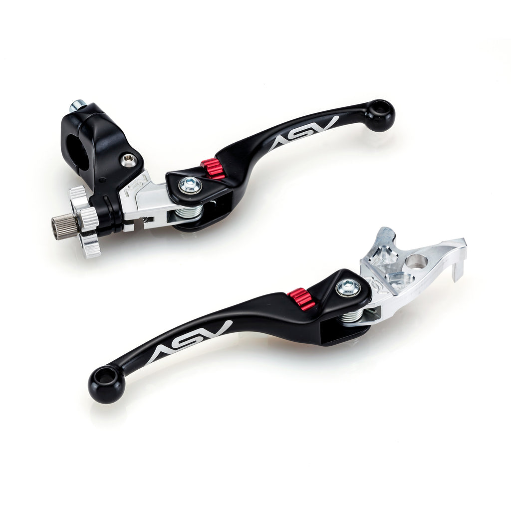 ASV F4 Series ATV Clutch and Brake Lever Pair Pack w/ Hot Start Perch # BCF4A206SHC