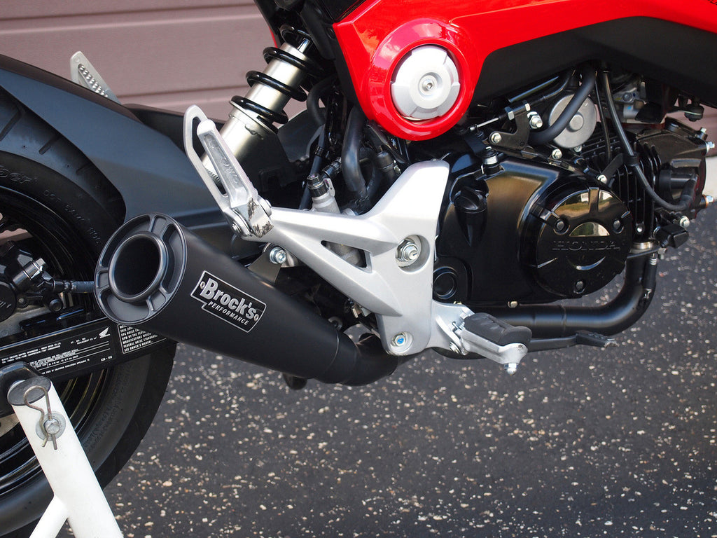 Brock's Performance ShortMeg 2 Full System Black Cerakote® 12" Muffler Grom/MSX125 (14-15)
