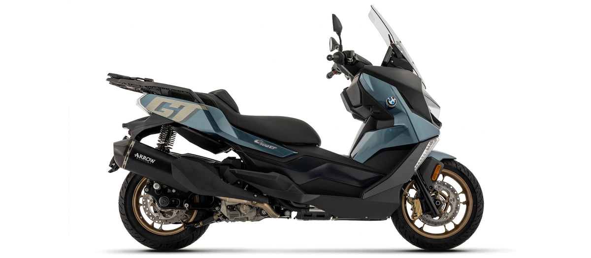 Arrow Sonora Nichrom "Dark" Slip On with Carbon End Cap - BMW C400GT