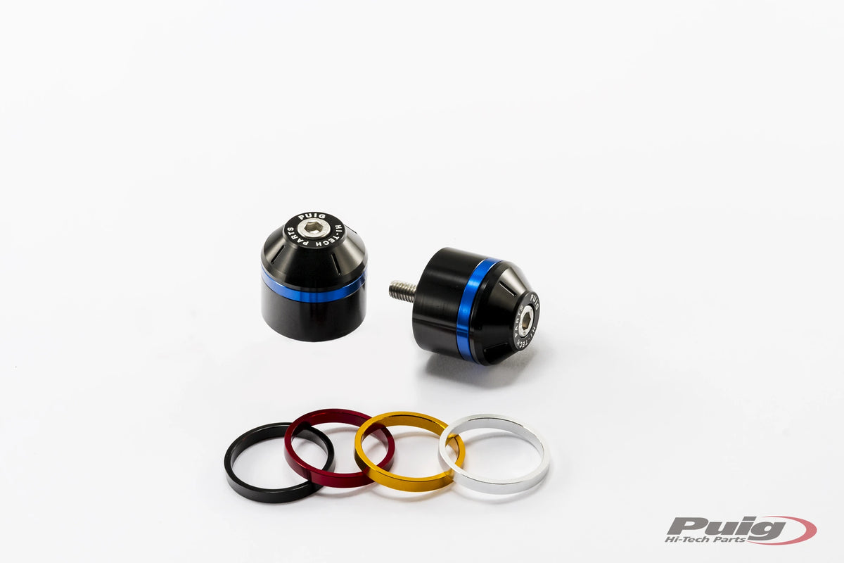 Puig Bar End Weights (with Rim) - Triumph Tiger Sport Short Bar End w/Rings 2013-2016