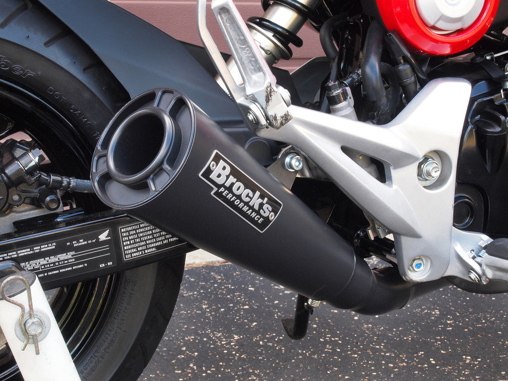 Brock's Performance ShortMeg 2 Full System Black Cerakote® 12" Muffler Grom/MSX125 (14-15)
