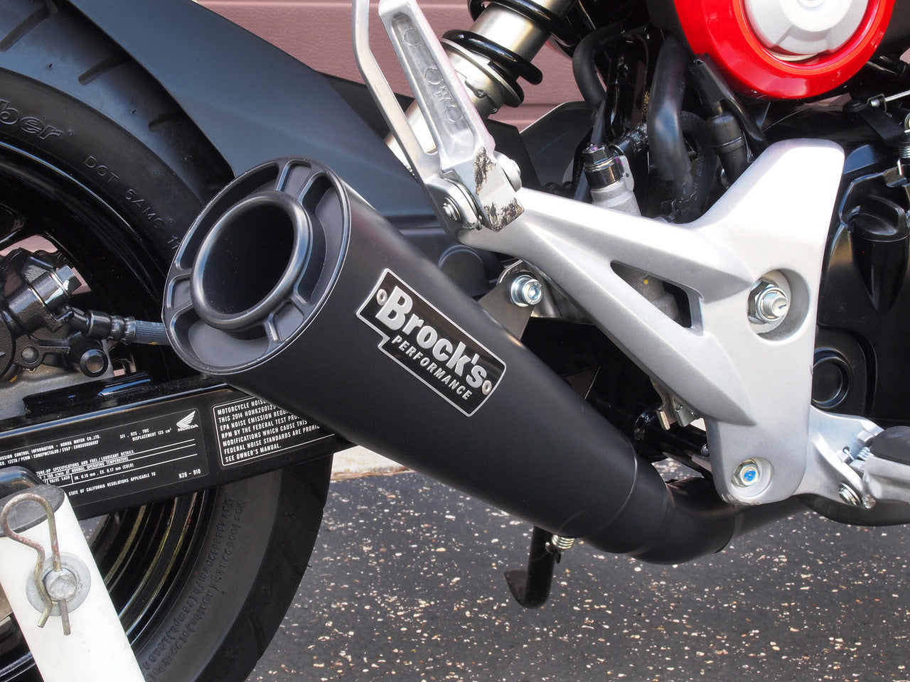 Brock's Performance ShortMeg 2 Full System Black Cerakote® 12" Muffler Grom/MSX125 (14-15)