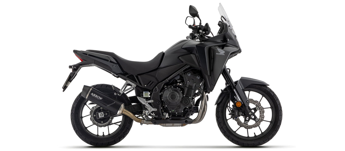 Arrow Indy Race EVO Aluminium "Dark" Slip On with Carbon End Cap - Honda NX500/CB500F ABS