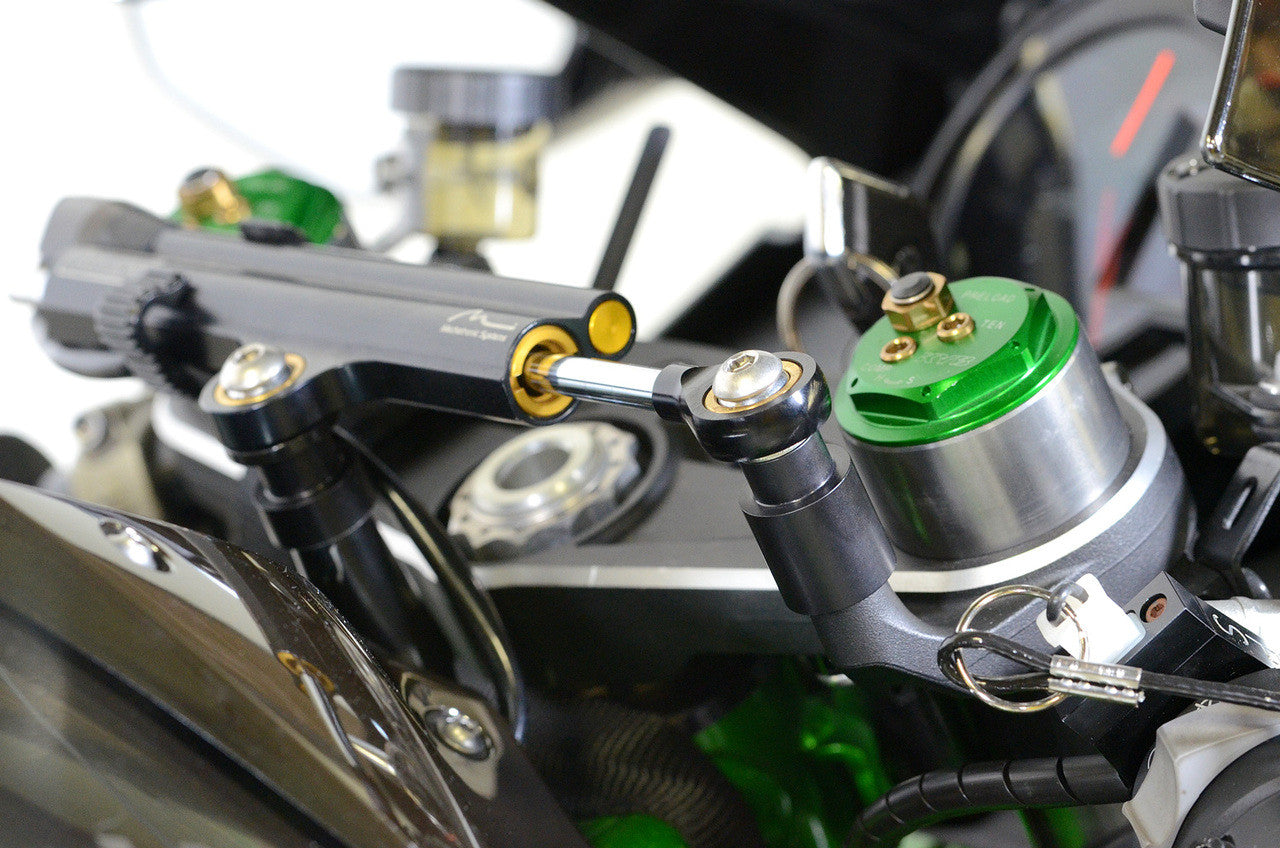 Brock's Performance Steering Damper Riser Kit Ninja H2 (15-26) and ZX-10R (11-15)