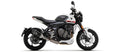 Arrow Homologated Full System with Veloce Aluminium "Dark" Slip On - Triumph Trident 660