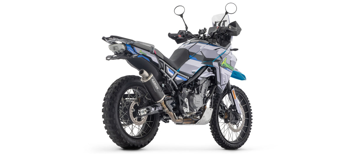 Arrow Indy Race EVO Aluminium "Dark" Slip On with Steel End Cap - CFMoto IBEX 450 S / T