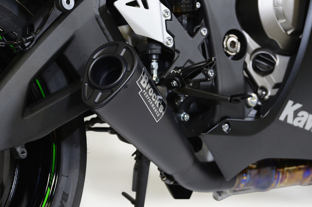 Brock's Performance Single Alien Head Slip-On (3/4 System) Black ZX-10R (16-20)