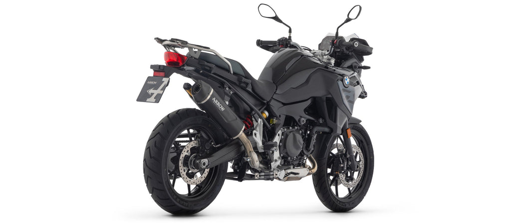 Arrow Indy Race EVO Aluminium "Dark" Slip On with Carbon End Cap - BMW F800GS/F900GS