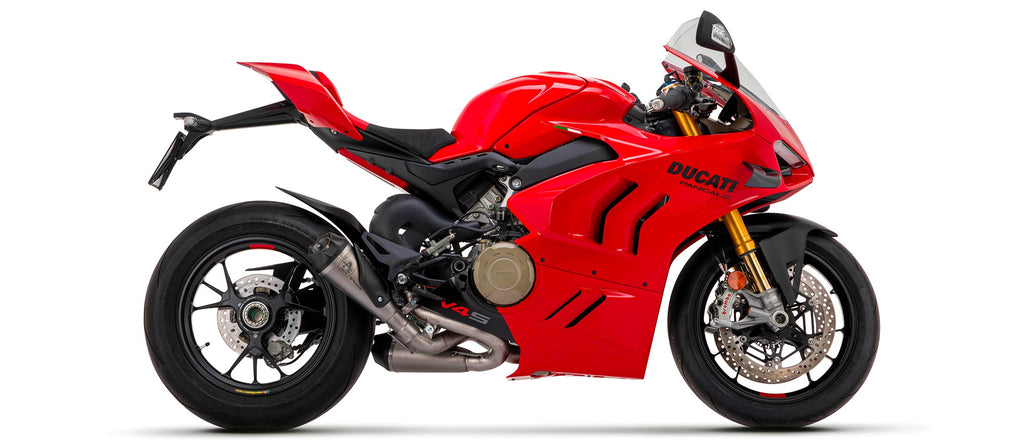 Arrow Titanium Works Slip Ons (Right and Left) with Titanium Link Pipies - Ducati Panigale V4/Panigale V4 S