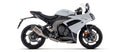 Arrow Homologated Full System with Veloce Titanium Slip On - Triumph Daytona 660